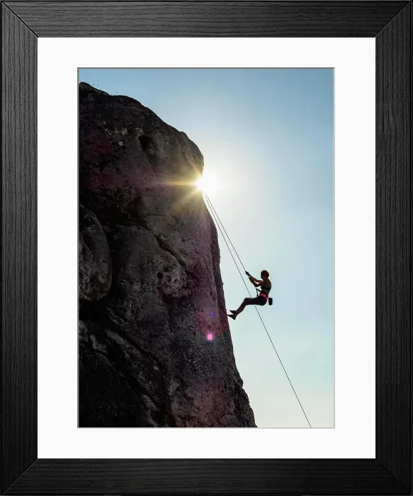 Framed Print : Climbing at Rzedkowickie Rocks