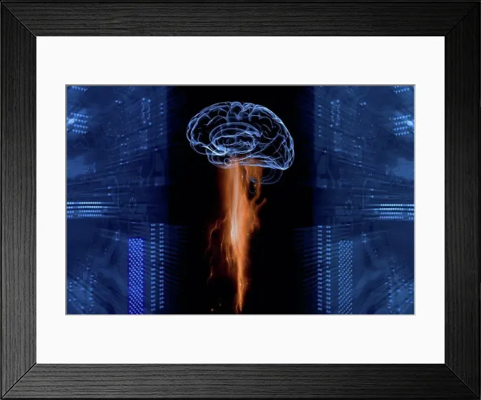 Framed Print : Artificial intelligence, conceptual illustration Framed Print : Artificial intelligence, conceptual illustration