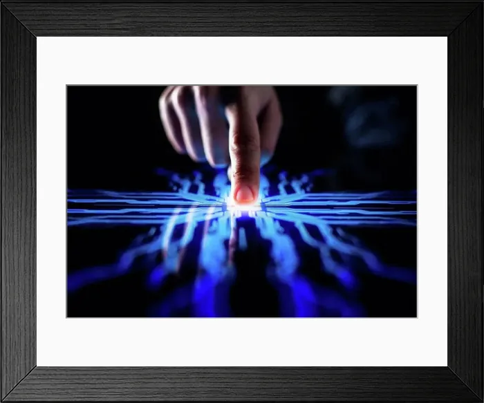Framed Print : Artificial intelligence, conceptual image Framed Print : Artificial intelligence, conceptual image