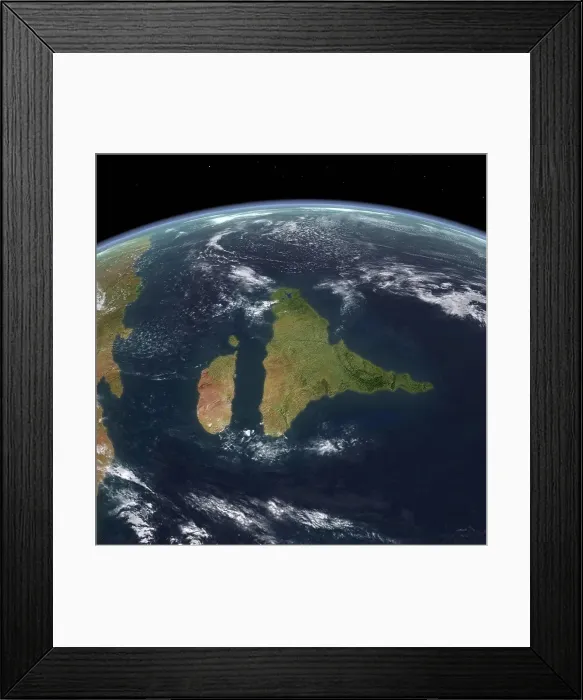 Framed Print : This is how the Indian subcontinent may have appeared 70 million years ago during the Late Cretaceous period Framed Print : This is how the Indian subcontinent may have appeared 70 million years ago during the Late Cretaceous period