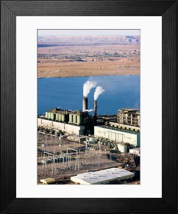 Framed Print : Coal Burning Power Plant in New Mexico Framed Print : Coal Burning Power Plant in New Mexico