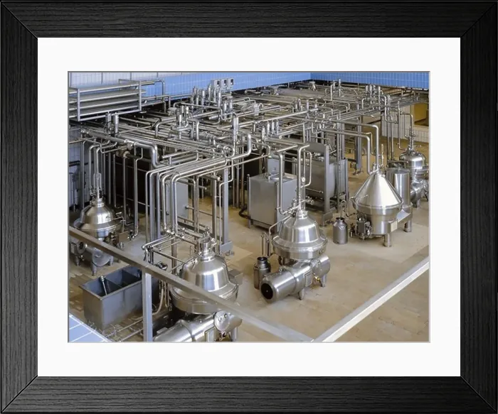 Framed Print : Milk Processing Plant Framed Print : Milk Processing Plant