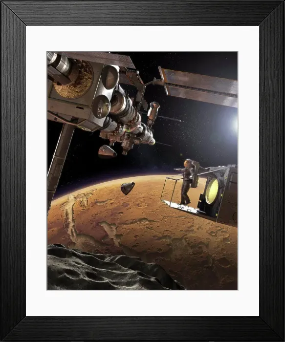 Framed Print : Phobos, the nearest of the Martian moons Framed Print : Phobos, the nearest of the Martian moons