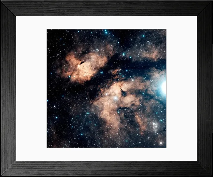 Framed Print : The Butterfly Nebula (DWB 67, 72, 76, 81) is a bright emission nebula located in the constellation Cygnus