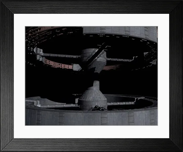 Framed Print : Close-up of space station from 2001: A Space Odyssey Framed Print : Close-up of space station from 2001: A Space Odyssey