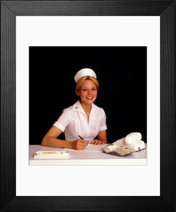 Framed Print : Nurse Sitting
