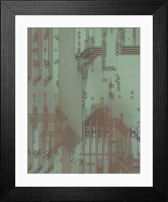 Framed Print : Close-up of a circuit board Framed Print : Close-up of a circuit board