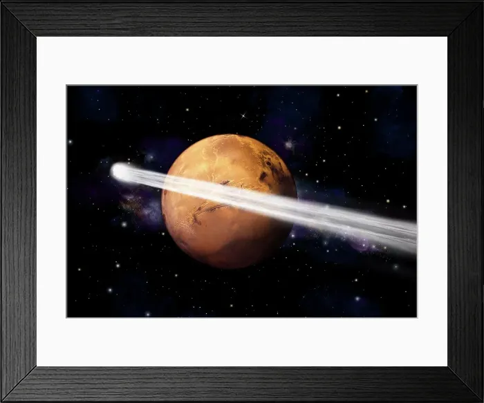 Framed Print : An artist's depiction of the comet C / 2013 A1 Framed Print : An artist's depiction of the comet C / 2013 A1