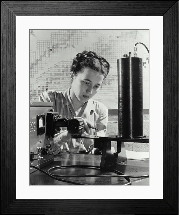 Framed Print : Vintage photograph. White square of paper Framed Print : Vintage photograph. White square of paper