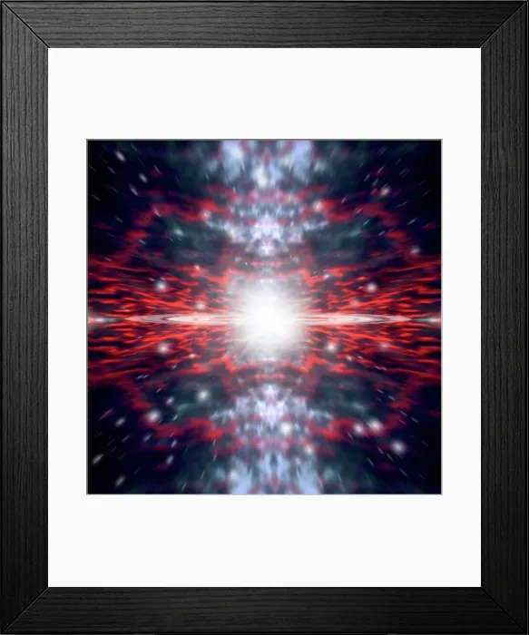 Framed Print : An artist's depiction of the Big Bang that created space and time. The creation of the universe Framed Print : An artist's depiction of the Big Bang that created space and time. The creation of the universe