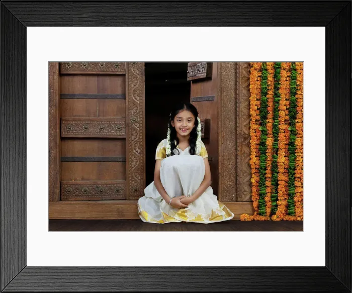 Framed Print : Portrait of a South Indian girl Framed Print : Portrait of a South Indian girl