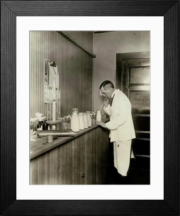 Framed Print : Scientist in his lab Framed Print : Scientist in his lab