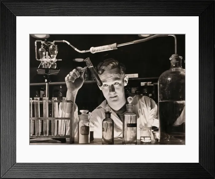 Framed Print : Qualitative Analysis Laboratory Framed Print : Qualitative Analysis Laboratory