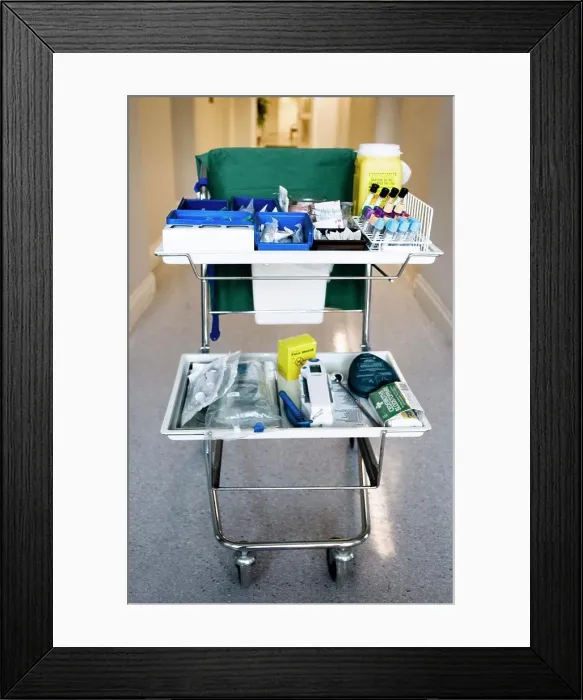 Framed Print : Examination instruments Framed Print : Examination instruments