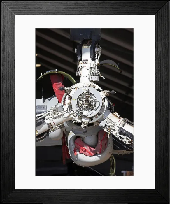 Framed Print : Detail of hub of proprotor assembly of a United States Marine Corps MV-22 Osprey during maintenance Framed Print : Detail of hub of proprotor assembly of a United States Marine Corps MV-22 Osprey during maintenance