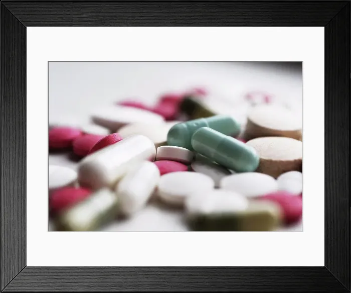 Framed Print : Close-up of pills Framed Print : Close-up of pills