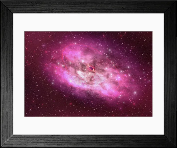 Framed Print : A huge nebula contains millions of stars and planets
