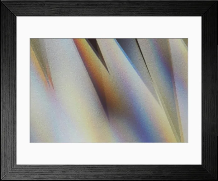 Framed Print : Abstract prismatic background
