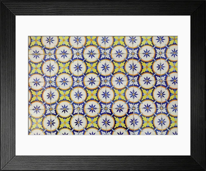 Framed Print : Portugal, Lisbon, Traditional Portuguese ceramic tiles Azuelos Framed Print : Portugal, Lisbon, Traditional Portuguese ceramic tiles Azuelos
