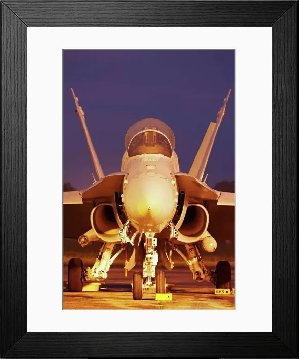 Framed Print : A head-on view of a United States Marine Corps F / A-18D Hornet at Kuantan Air Base, Malaysia Framed Print : A head-on view of a United States Marine Corps F / A-18D Hornet at Kuantan Air Base, Malaysia