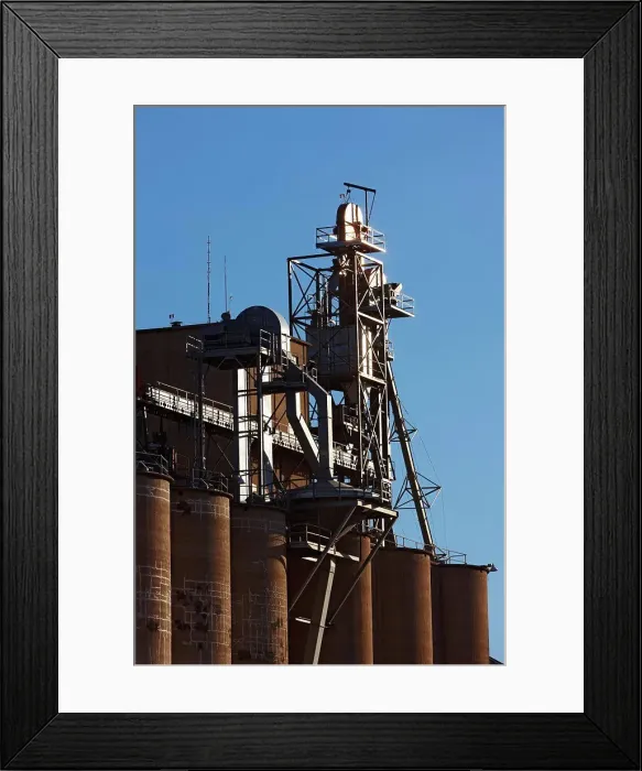 Framed Print : Upper Aspect of a Grain Elevator Framed Print : Upper Aspect of a Grain Elevator