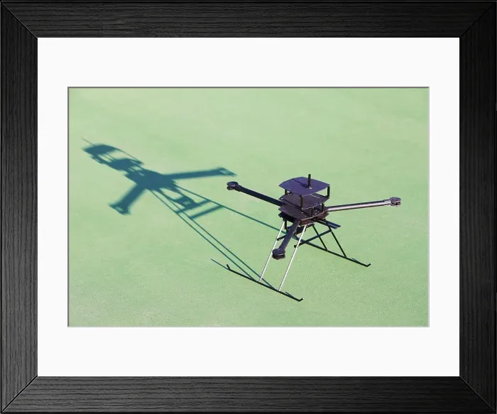 Framed Print : Body of prototype of experimental unmanned aerial vehicle (UAV) Framed Print : Body of prototype of experimental unmanned aerial vehicle (UAV)