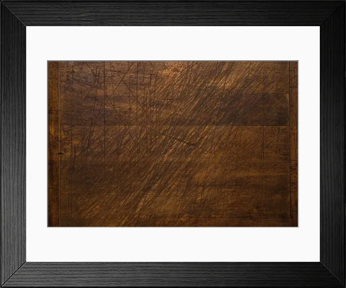Framed Print : Close-up of worn antique cutting board with knife cut marks Framed Print : Close-up of worn antique cutting board with knife cut marks