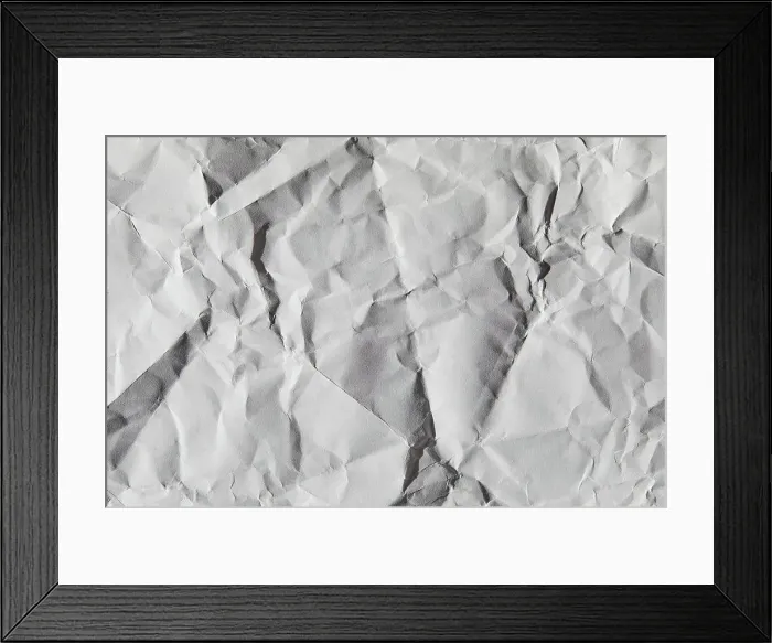 Framed Print : Crumpled paper Framed Print : Crumpled paper