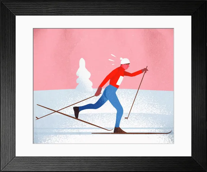 Framed Print : Cross country skier Framed Print : Cross country skier