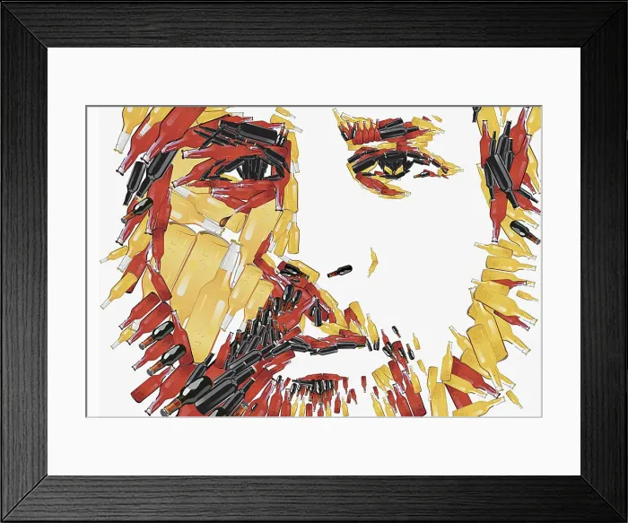 Framed Print : Close up of man with beard Framed Print : Close up of man with beard