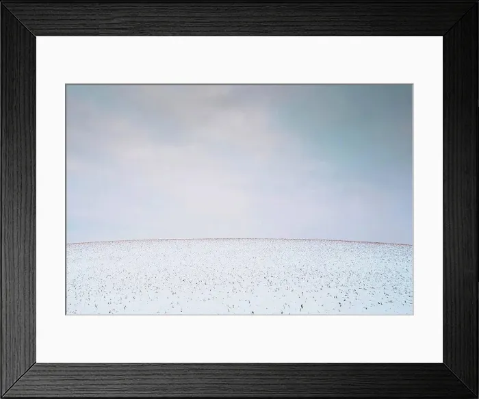 Framed Print : Snow covered hill and overcast sky, Omemee Ontario Canada Framed Print : Snow covered hill and overcast sky, Omemee Ontario Canada
