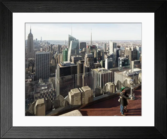 Framed Print : View of New York from viewpoint at top of Rockefeller Framed Print : View of New York from viewpoint at top of Rockefeller