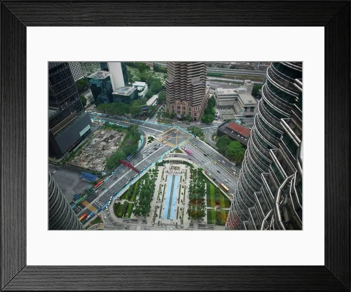 Framed Print : Elevated view from petronas towers, Kuala Lumpur, Malaysia Framed Print : Elevated view from petronas towers, Kuala Lumpur, Malaysia