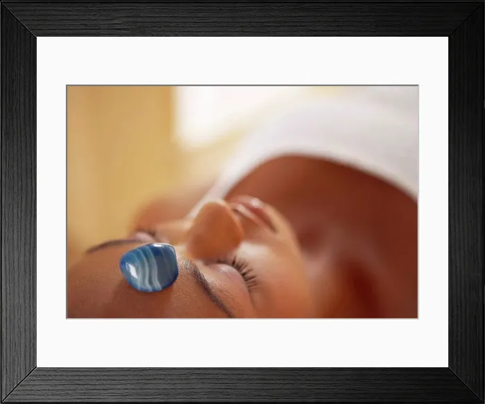 Framed Print : Healing crystal