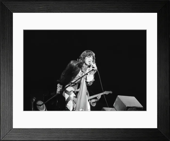 Framed Print : Anefo photo collection. Rolling Stones Concert in Zuiderpark in The Hague