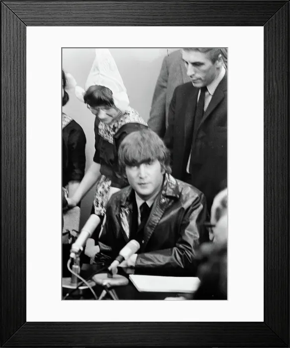 Framed Print : Anefo photo collection. Arrival Beatles at Schiphol