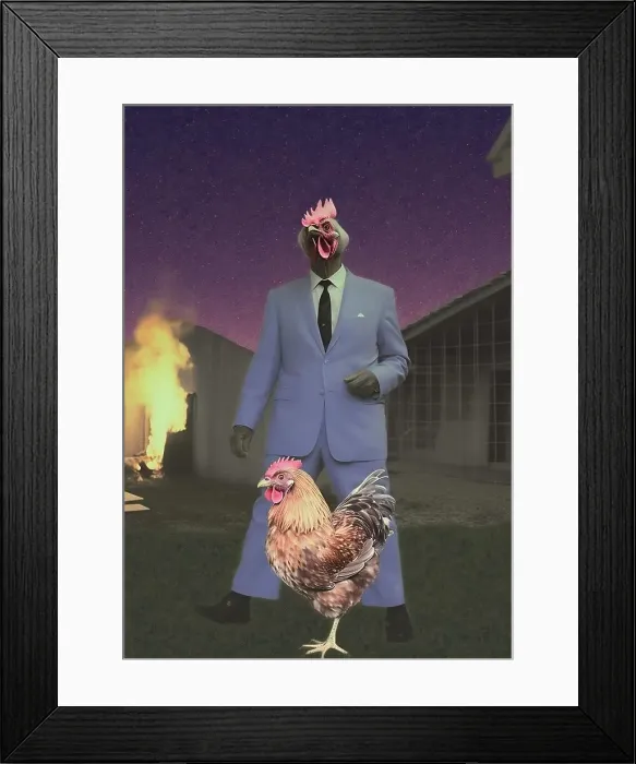 Framed Print : Elegant abstract adult human confident lifestyle mask suit business concept person businessman men male