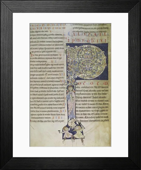 Framed Print : Bible of Saint-Andrew-of-the Woods Monastery Manuscripts 13th Century Bibliotheque Municipale, Boulogne-Sur-Mer, France Framed Print : Bible of Saint-Andrew-of-the Woods Monastery Manuscripts 13th Century Bibliotheque Municipale, Boulogne-Sur-Mer, France