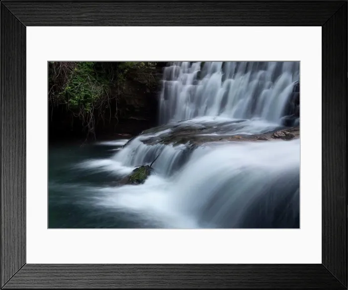 Framed Print : Waterfall in the Ozark Mountains, Blanchard Springs, Arkansas Framed Print : Waterfall in the Ozark Mountains, Blanchard Springs, Arkansas