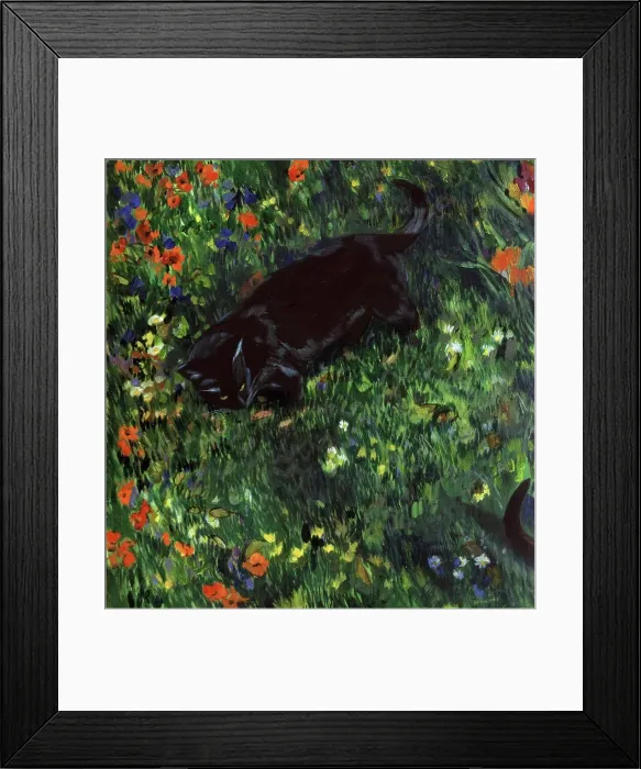 Framed Print : In the Grass 2000 Isy Ochoa (b.1961 French) Oil on canvas