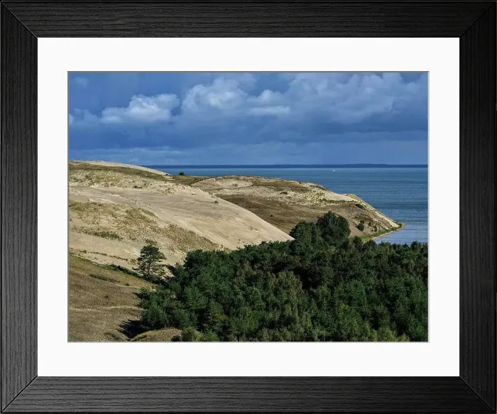 Framed Print : Negyvosios kopos, on the big dune near Juodkrante on the Curonian Spit, Lithuania