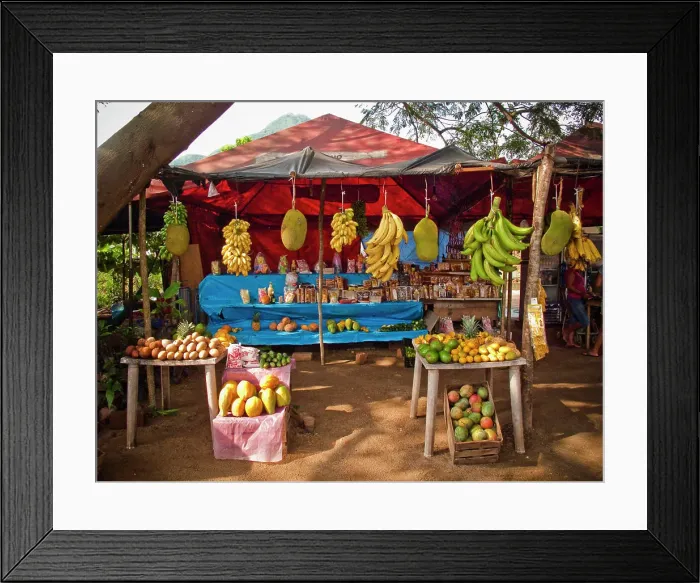 Framed Print : fruit stand in manzanillo, colima, mexico Framed Print : fruit stand in manzanillo, colima, mexico