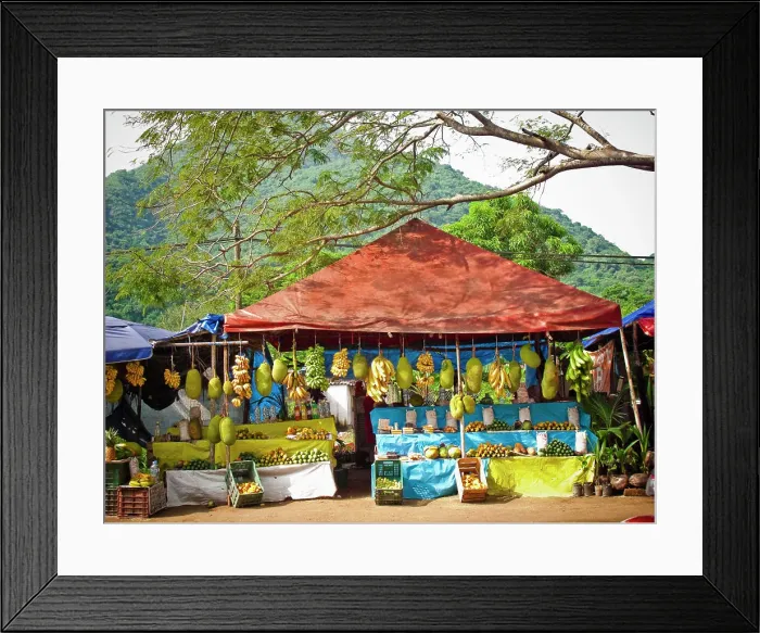 Framed Print : fruit stand in manzanillo, colima, mexico Framed Print : fruit stand in manzanillo, colima, mexico