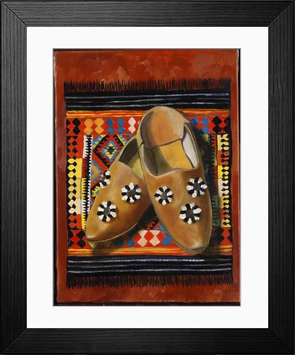 Framed Print : Turkish Slippers 1996 Isy Ochoa (b.1961 French) Oil on canvas Framed Print : Turkish Slippers 1996 Isy Ochoa (b.1961 French) Oil on canvas