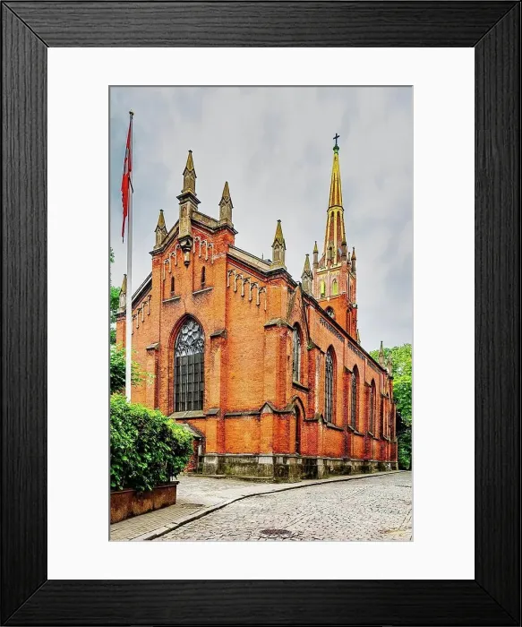 Framed Print : St. Saviour Anglican Church in Riga, Latvia