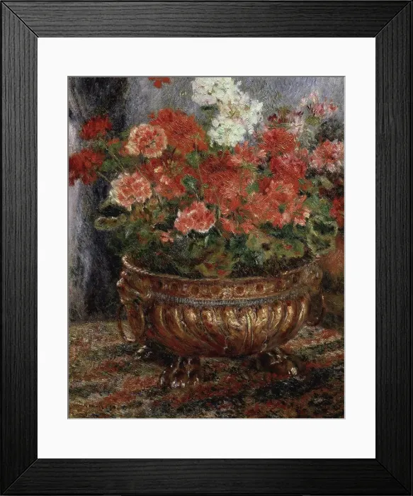 Framed Print : Bouquet of Flowers (Bouquet de Fleurs) 1880 Pierre-Auguste Renoir (1841-1919 / French) Private Collection, Neuilly