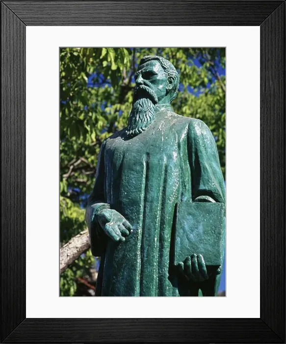 Framed Print : Low angle view of a statue of Ignacio L. Vallarta, Puerto Vallarta, Mexico Framed Print : Low angle view of a statue of Ignacio L. Vallarta, Puerto Vallarta, Mexico