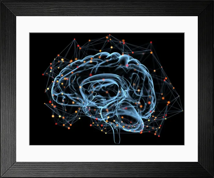 Framed Print : Machine learning and artificial intelligence concept Framed Print : Machine learning and artificial intelligence concept