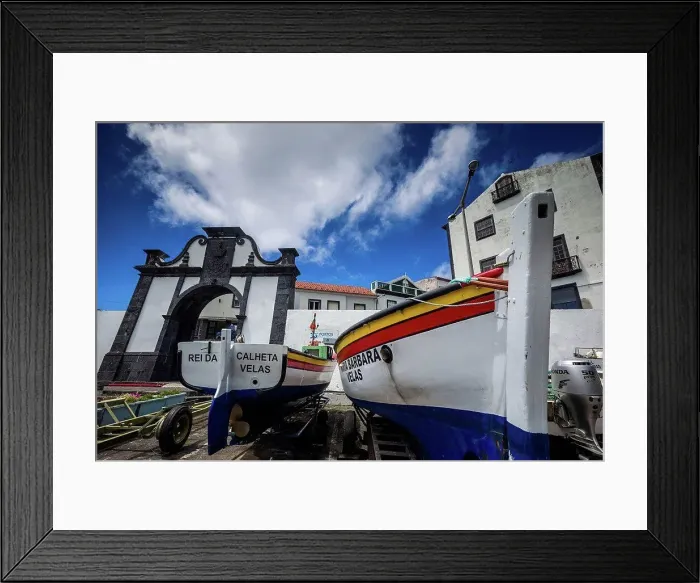 Framed Print : Portugal, Azores, Sao Jorge Island, Velas, Portao do Mar, old sea gate Framed Print : Portugal, Azores, Sao Jorge Island, Velas, Portao do Mar, old sea gate