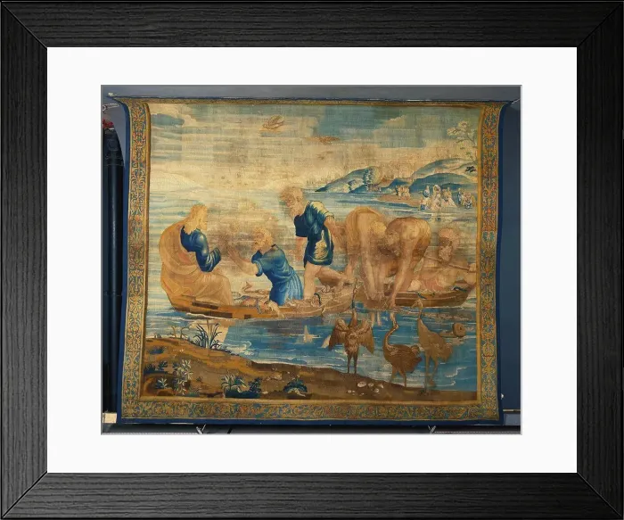 Framed Print : A Beauvais tapestry after Raphael (Raffaello Sanzio of Urbino) (1483-1520) from the Acts of the Apostles series Framed Print : A Beauvais tapestry after Raphael (Raffaello Sanzio of Urbino) (1483-1520) from the Acts of the Apostles series